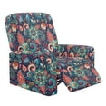 thumbnail image 1 of Garronmavis Retro Hippie Floral Recliner Cover Washable Stretch Recliner Chair Cover 1 Seat Furniture Protector with Elastic Bottom for Dog,Kids, 1 of 7