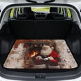 thumbnail image 1 of Garronmavis Rustic Fireplace Figure Car Trunk Mat Size 29" x 39" All Weather Auto Trunk Cargo Liner Holiday Protective Mat For Pet Owners, 1 of 7
