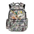 thumbnail image 1 of Garronmavis Soccer Duck Camo School Backpack for Boys 10-12 Bookbags 17 Inch Multi Compartments Large Capacity Primary School Bags Students Daypack Backpacks, 1 of 7