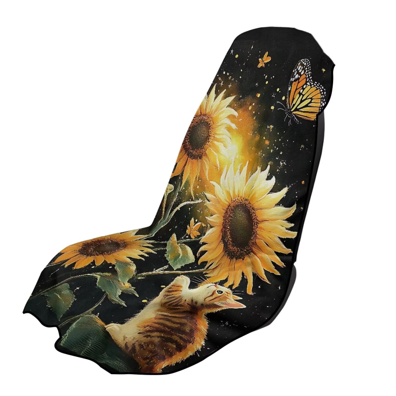 Sunflower And Chamomile Pet Car Seat Cover main image 1