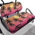 thumbnail image 1 of Garronmavis Sunset Palm Tree Golf Cart Seat Cover, Washable Soft Polyester Interior Accessiores for Golfer Outdoor Sports Breathable Air Golf Cart Replacement Seat Cover, 1 of 6