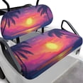 thumbnail image 1 of Garronmavis Sunset Palm Tree Golf Cart Seat Covers Washable Split Backrest Front Seat Cover Easy to Install for Outdoor Protection Summer Accessiores Universal Fit, 1 of 6