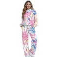 thumbnail image 1 of Garronmavis Sweat Sets for Women 2 Piece Tie Dye Hoodie for Women 2 Piece Outfit Two Piece Lounge Sets Hoodies and Sweatpants Fashion Clothes Tracksuit, Size S, 1 of 6
