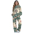 thumbnail image 1 of Garronmavis Sweat Sets for Women 2 Piece Sweatsuit Boho Hoodie Womens Casual Outfits Womens Joggers with Pockets Pullover Paw Print, Size S, 1 of 6