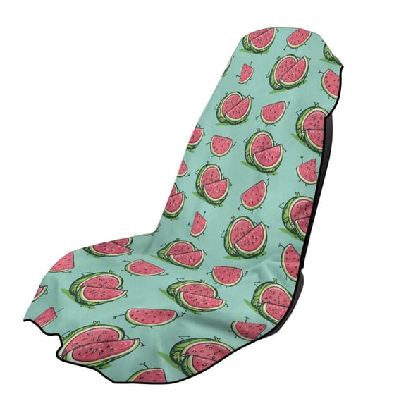 Garronmavis Watermelon Car Seat Towel Fast Drying Material Includes Storage Bag Beach Gym Outdoor Adventure Ready