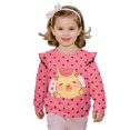 thumbnail image 1 of Garronmavis Watermelon Girls Sweatshirts Comfortable Capybara Toddler Girl Sweatshirt Clothes Outfit 8T Fashion Pullover Crewneck Long Sleeve Shirt Stylish Fall Winter Clothes for Kids, 1 of 7