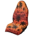 thumbnail image 1 of Garronmavis Waterproof Front Car Seat Towel Cover 1 PC Multi-Functional Sunset Palm Hibiscus Car Seat Towel Protection Universal Fit for Cars SUV Trucks Sedan Van, 1 of 8