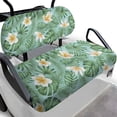 thumbnail image 1 of Garronmavis White Hibiscus Rose Golf Cart Seat Protectors Set of 2 Elastic Polyester Easy to Install Golf Cart Accessories Backing for Year Round Use on Most of Models, 1 of 6