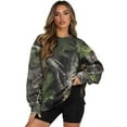 thumbnail image 1 of Garronmavis Women's Sweatshirt Camouflage Size 2XL Oversized Duck Hunting Crewneck Soft Fall Winter Outfits Long Sleeve Sweatshirt for Women, 1 of 6