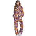 thumbnail image 1 of Garronmavis Womens 2 Piece Sweatsuits Sets Hippie Floral Hoodie Womens Sweat Set Two Piece Hoodies and Wide Leg Sweatpants with Pockets, Size L, 1 of 6