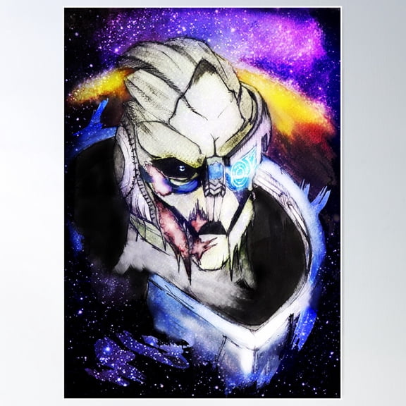 Garrus Poster Wall Art, Modern Wall Decor For Living Room Bedroom, 8x12 UNFRAMED