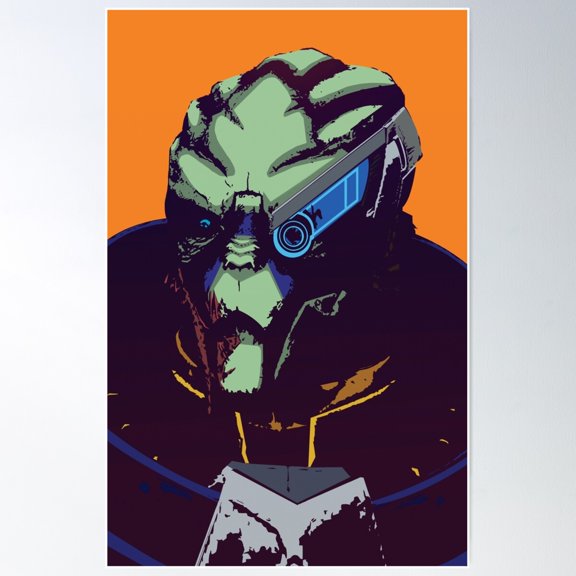 Garrus Varkarian - Mass Effect Poster Wall Art, Modern Wall Decor For Living Room Bedroom, 8x12 UNFRAMED