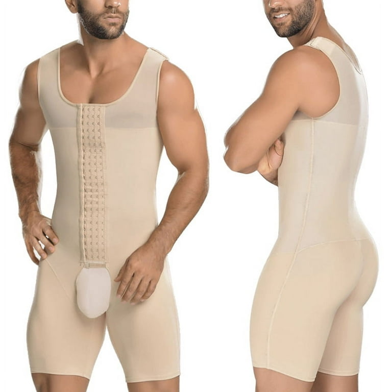 Garteder Men's Compression Bodysuit Shapewear Shirt Girdle for Tummy  Control Bodybuilding Shaper Fajas Para Hombre