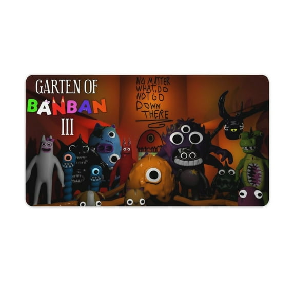 Garten of Banban Gaming Mouse Mat Large Mouse Mat Extended Mouse Pad Desk Mat Non-Slip Rubber Mice Pads Stitched Edges for Computer, Office, Keyboard And Laptop
