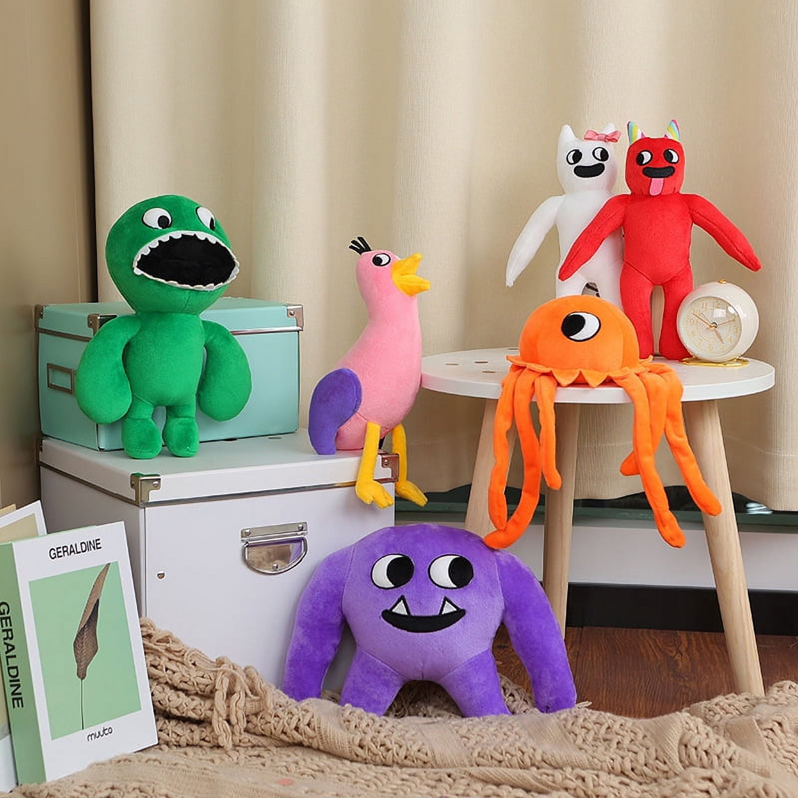 27cm Rainbow Friends Plush Toys Stuffed Doll Kids Cartoon Green Gift Game  New