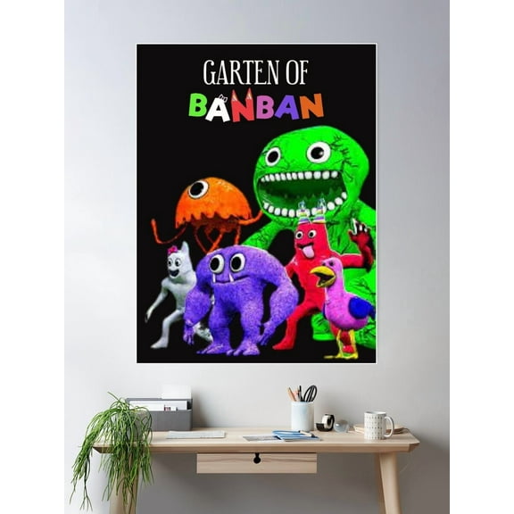 Garten Of Banban Characters Poster Wall Art, Modern Wall Decor For Living Room Bedroom, 12x18 UNFRAMED