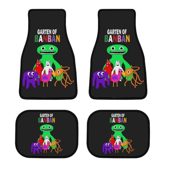 Garten of Banban Carpet Car Floor Mats 4 Pieces Sets All Weather Front & Rear Mats Non Slip Car Protector Mat