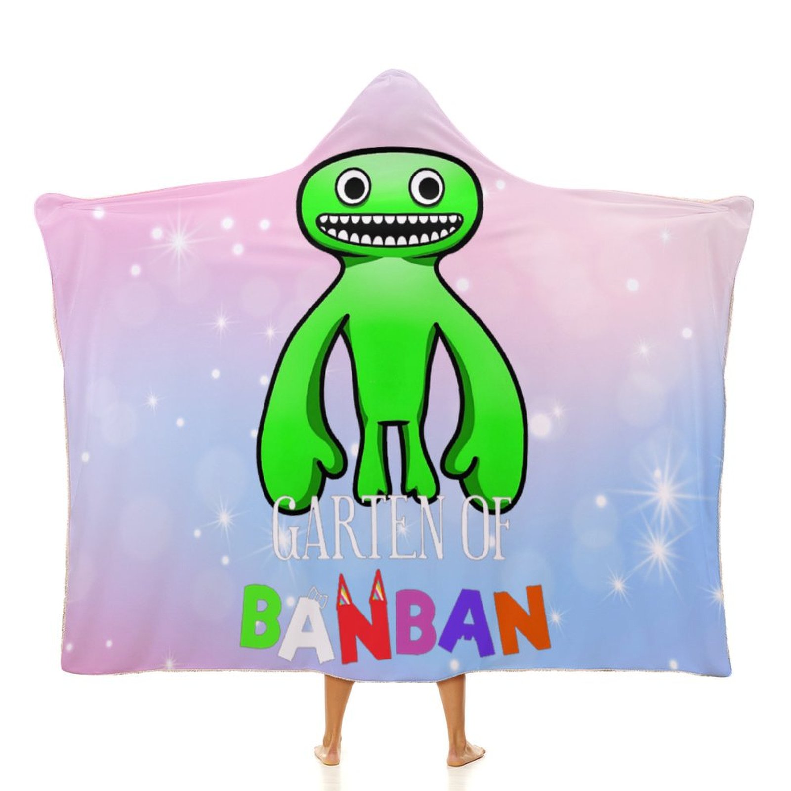 Garten of Banban Hooded Blanket Cape Wrap Soft Wearable Blanket Hooded