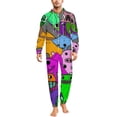 thumbnail image 1 of Garten of Banban Men's Hooded Jumpsuit - Zip Up One Piece Pajamas Soft Cozy Winter Warm Plush Loungewear, 1 of 8