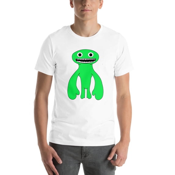Garten of Banban T-shirt Design – Unique & Playful Cartoon Characters (White, 2XL)