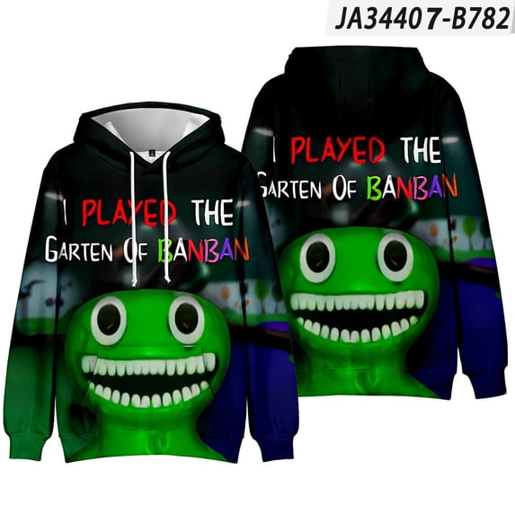 Garten of banban Hoodie Sweatshirt Fashion Unisex Hooded Tops Casual Kids Hoodies Hip Hop Long Sleeve Tracksuits Clothing
