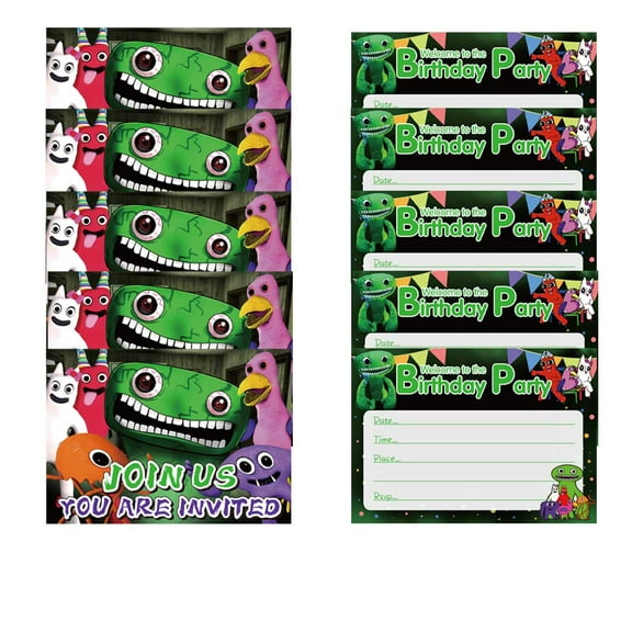 Garten of banban Invitations Cards Stock Bulk Birthday Invite Fill-in Party Supplies Decorations for Boys Girls