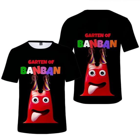 Garten of banban T shirt Crewneck Short Sleeve Unisex Tops Summer 3D Print Kids O-Neck Tshirt Casual Boys Girls Pullover Tees