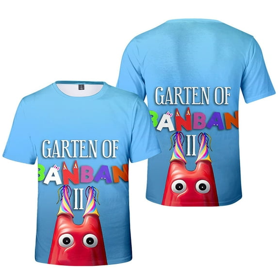 Garten of banban T shirt Crewneck Short Sleeve Unisex Tops Summer Kids O-Neck Tshirt Boys Girls Pullover Tees