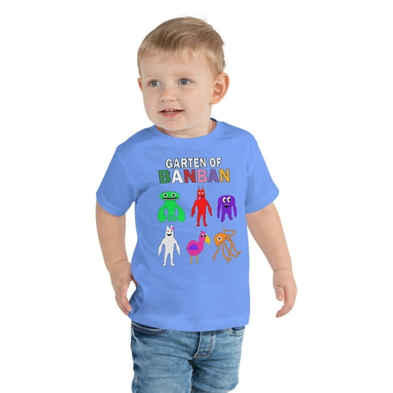 Garten of banban Toddler Short Sleeve Tee (Heather Columbia Blue, 5T)