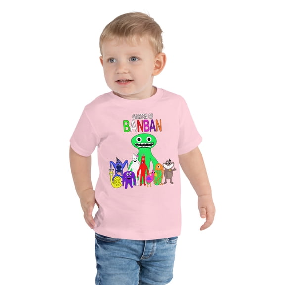Garten of  banban Toddler Short Sleeve Tee (Pink, 2T)