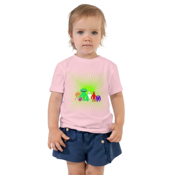 Garten of  banban Toddler Short Sleeve Tee (Pink, 5T)