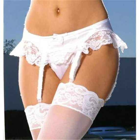 Garter Belt Satin Red