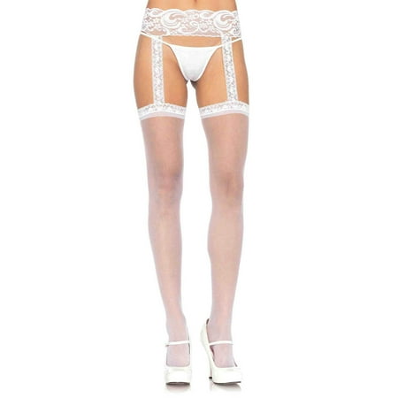 Garter Belt Thigh Highs 1767 Beige,Black,Red,White