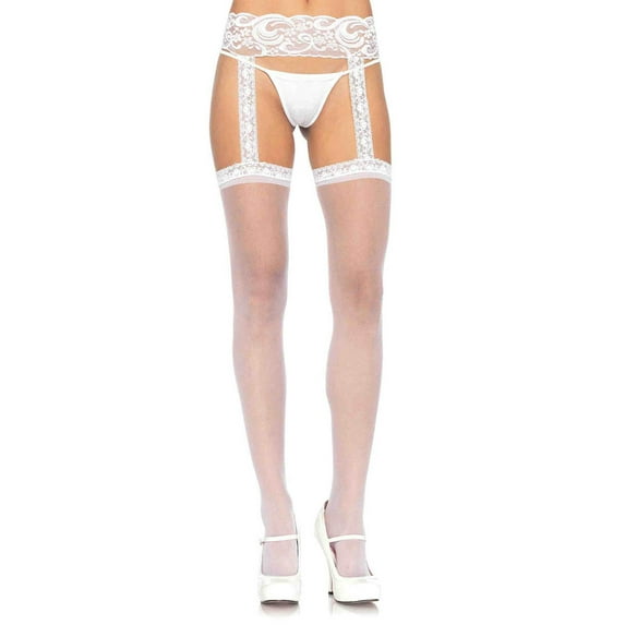 Garter Belt Thigh Highs 1767 Beige,Black,Red,White