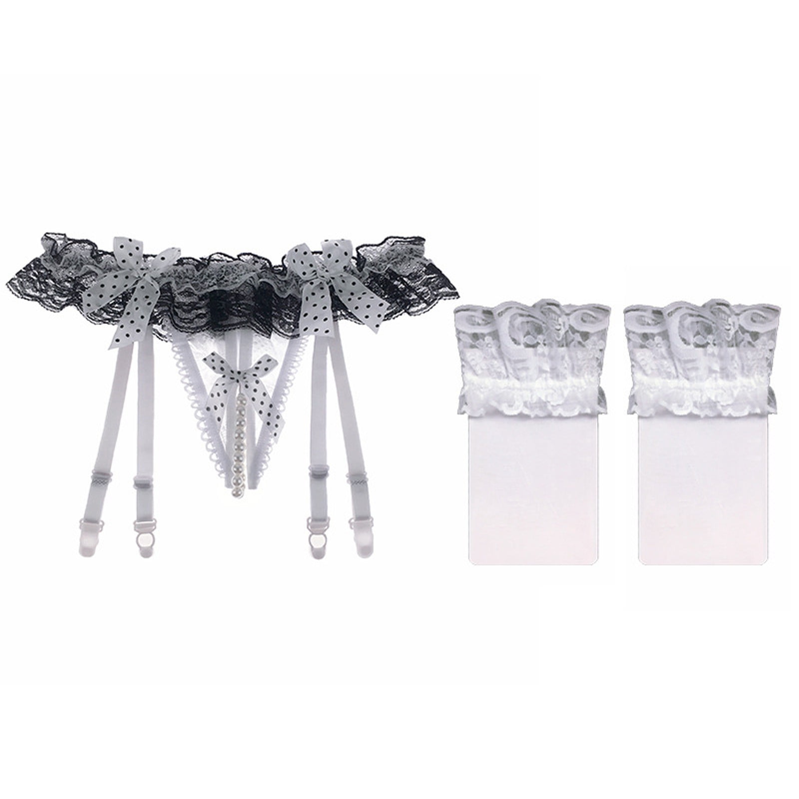 Garter Belt and Thigh Highs Set Elastic Women's 3 Pieces Lace Garter Belt Stockings Sets with Butterfly Panty, Red Garter Belt - Walmart.com Garter Belt and Thigh Highs Set Elastic Women's 3 Pieces Lace Garter Belt Stockings Sets with Butterfly Panty, Red Garter Belt - Walmart.com