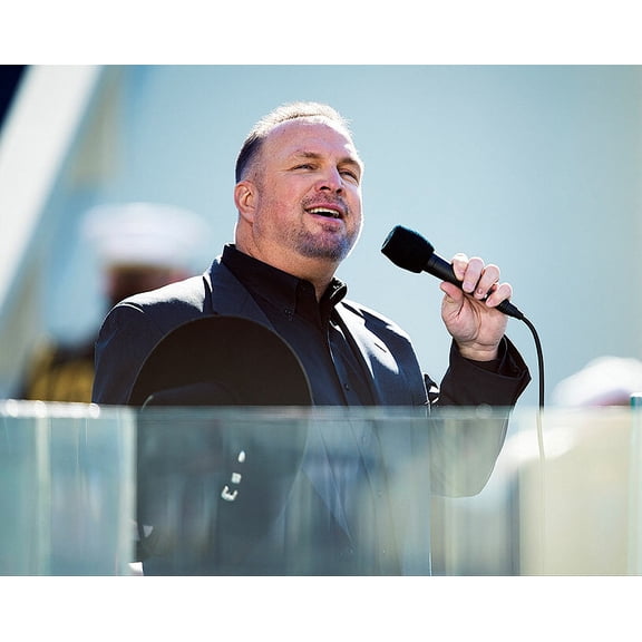 Garth Brooks Sings at 59th Inauguration Ceremony Style - A - 12x18 Inch Laminated Poster - Stunning Detail and Bold Colors