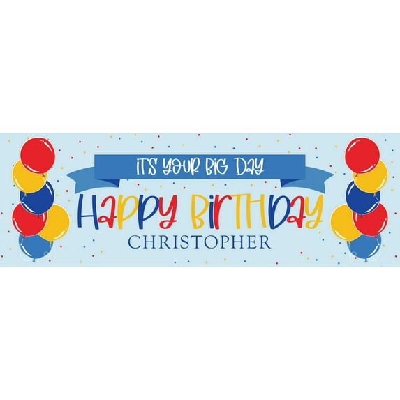 Gartner Studios Assorted Colors Birthday Party Banner, 72" x 24"