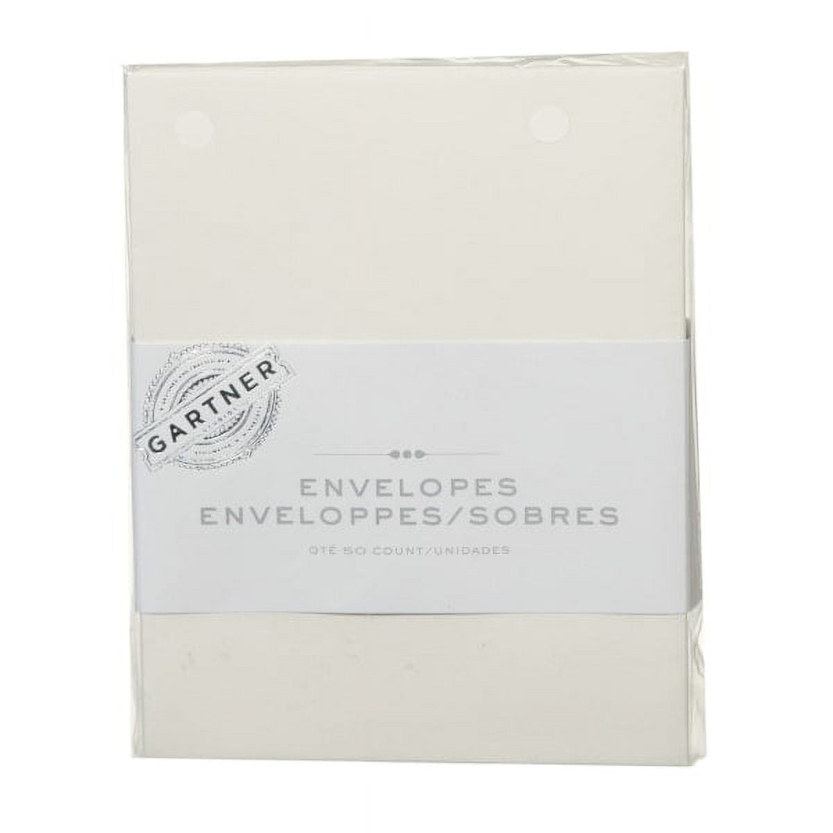 Gartner Studios® Envelopes, 4 3/8" x 5 3/4", Ivory, Pack Of 50