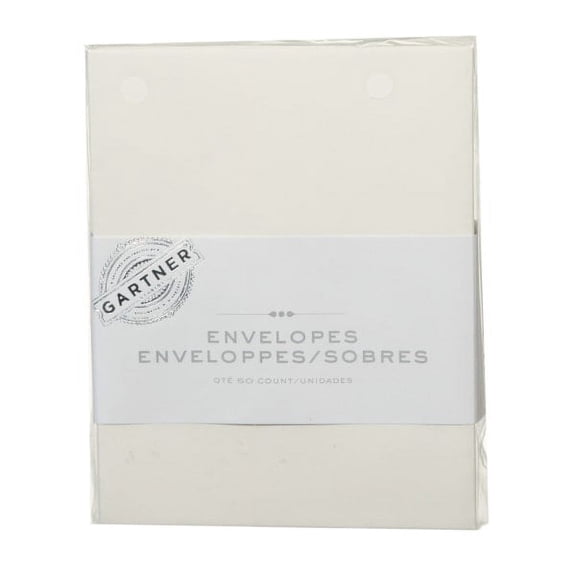 Gartner Studios Envelopes, 4 3/8" x 5 3/4", Ivory, Pack Of 50
