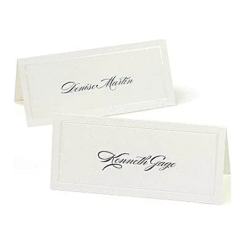 Gartner Studios Ivory Pearl Printable Place Cards, Pearlescent Border, 3.75 by 1.5 Inches, 48 ...