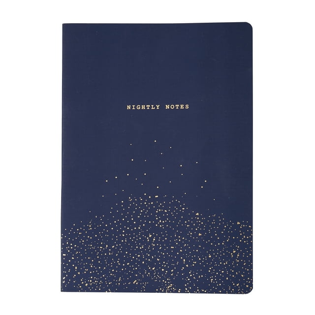 Gartner Studios Nightly Notes Guided Journal, 6x8, 96 Sheets, Navy Blue