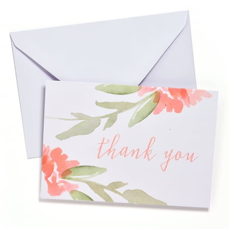 Gartner Studios Paper Party Thank You Greeting Card, Multicolor, 50 Count