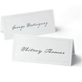 Gartner Studios White Pearl Place Cards, 3.75” X 1.75” 48 Count