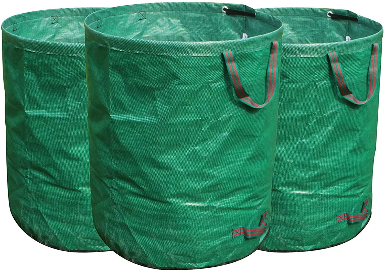 Gartol 3 Pack 72 Gallon Garden Waste Bags, Reusable Leaves Bags for Patio, Yard, Trash Can