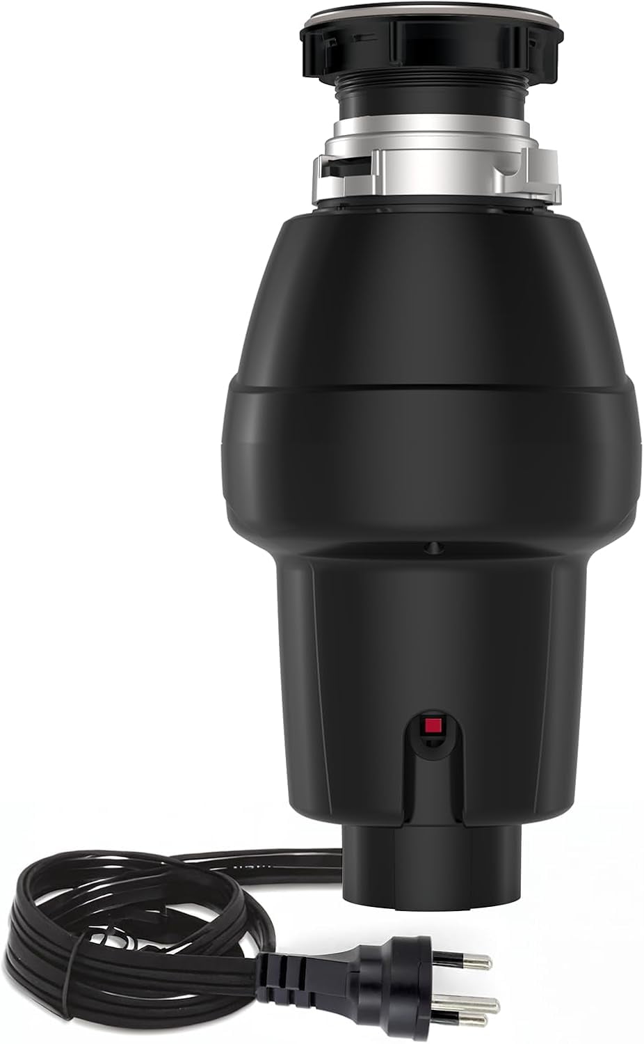 Garvee 1/2 HP Garbage Disposal with Air Switch, 4-Stage Grinding, 3500 RPM, Quiet Food Waste Disposer, Stainless Steel & ABS, for Kitchen, Matte Black