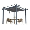 thumbnail image 1 of Garvee 10'x10' Aluminum Pergola with Retractable Canopy Outdoor Patio Shade Cover, 1 of 9