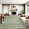 thumbnail image 1 of Garvee 10'x13' Extra Large Rugs for Living Room Modern Braided Print Rug Farmhouse Non Slip Low Pile Foldable Accent Rug, Green/Camel, 1 of 8