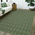 thumbnail image 1 of Garvee 10'x13' Washable Area Rug Soft Braided Print Large Rug Non-Slip Low Pile Rugs for Living Room Bedroom, Green, 1 of 7