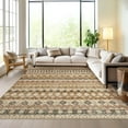 thumbnail image 1 of Garvee 10'x13' Washable Area Rug Soft Vintage Distressed Large Boho Rug Non-Slip Low Pile Rugs for Living Room Bedroom, Brown Beige, 1 of 6