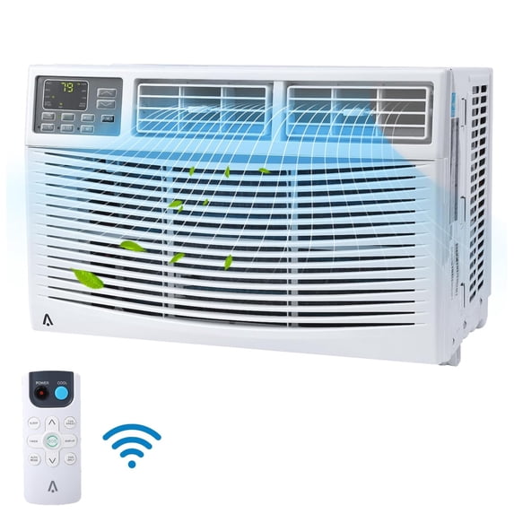 Garvee 10000 BTU Window Air Conditioner with Remote & APP Control, Covers up to 450 Sq. ft, White